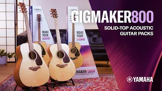 Yamaha GIGMAKERFG800 / GIGMAKERFS800 Solid Top Acoustic Guitar Packs