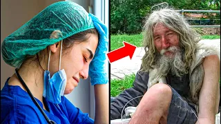 Fired Nurse Invites Homeless Man to Sit With Her in Cafe, Next Morning a Limo Comes for Her