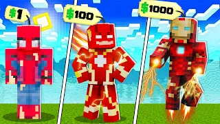 Minecraft  But I Can BUY SUPERHEROES...