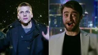 Could Jesse Eisenberg teach Daniel Radcliffe a new magic trick? #NowYouSeeMe2