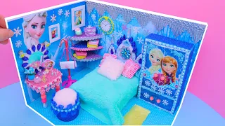 DIY Miniature Bedroom for Disney Frozen Elsa