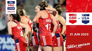 FIH Hockey Pro League 2022-23: Great Britain vs USA (Women, Game 2) - Highlights