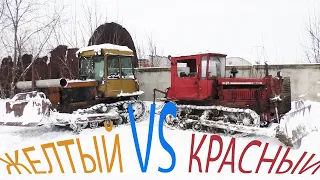 Два трактора ДТ 75 против снега! Кто лучше?