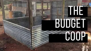 Building a budget chicken coop