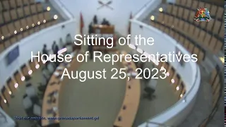 Sitting of the House of Representatives August 25, 2023