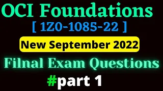 OCI Foundations Associate Final Exam Questions Solve 2022 | 1Z0-1085-22 |  Questions Solve | Part 1