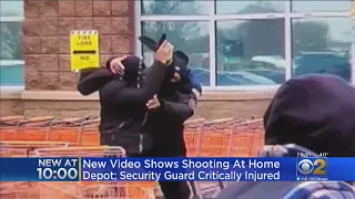 New Video Shows Shooting At Home Depot; Security Guard Critically Injured
