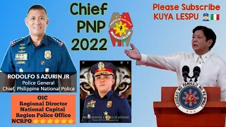 Chief PNP / Police General RODOLFO S AZURIN Jr / NCRPO OIC / PBGEN JONNEL CABRILLOS ESTOMO / PNP