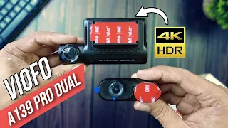 VIOFO A139 PRO 4K HDR Dual Channel Dashcam | Unboxing & Features | Sony STARVIS 2, 5Ghz Wi-Fi, CPL |