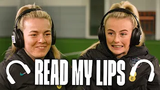 "Slid Knee? Knee Slide?" 😂 | Lauren Hemp & Chloe Kelly Take On The Read My Lips Challenge | England