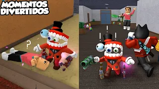 MURDER MISTERY 2 pero SOY CAINE Mini (Momentos Divertidos) Amazing Digital Circus MM2 Roblox