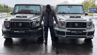 Driving the new Brabus Rocket 900 G-Wagon on track - startup, rev-off, Launch Control  2021