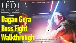 Star Wars Jedi Survivor Dagan Gera at Lucrehulk boss fight guide / walkthrough