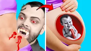 Vampira Grávida VS Sereia Grávida | Gravidez Engraçada para Diferentes Pais no Gotcha!