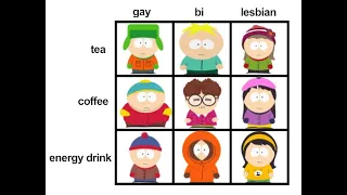 ranking south park characters straightest to gayest 😲