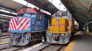 Union Pacific GP15 Y729 at Northwestern Station in Chicago on July 19, 2022