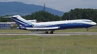 [FullHD] M-STAR Starling Boeing 727-200 landing & takeoff at Geneva/GVA/LSGG