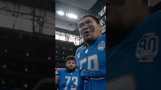 Meant to be here 😤 Penei Sewell's passionate pregame speech | Detroit Lions #shorts