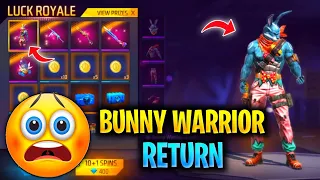 Bunny Warrior Bundle Return Again 🤑| Bunny Mp40 Return All Item Free 😲