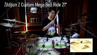 Zildjian Z Custom Mega Bell Ride 21" Sound Test | ทดสอบเสียง