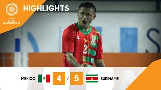 Concacaf Futsal Championship 21: Mexico vs Suriname | Highlights
