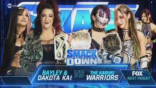 Bayley & Dakota Kai vs The Kabuki Warriors | WWE SmackDown 03/01/24