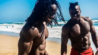 African Beasts Alseny and Sekou @ Huntington Beach W/ Strength Project