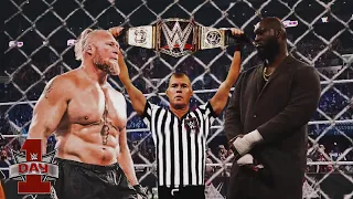 WWE December 23, 2021- Brock Lesnar vs. Omos Jordan omogbehin , Full match WWE Day1