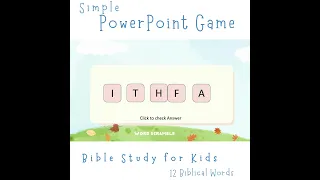 Word Scramble Bible Game PowerPoint Game