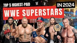 Top 5 Highest Paid WWE Superstars in 2024 #WWEWealth #WrestlingRiches  #WrestlingNetWorths