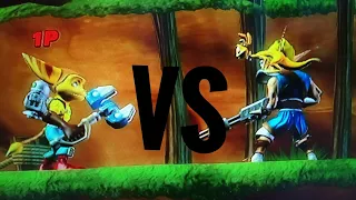 PlayStation all-stars Battle Royale rachet y clank vs Jak y daxter