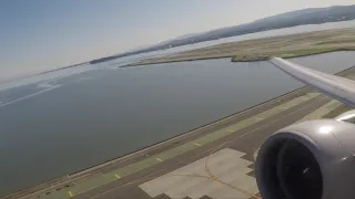 PW4000 Growl: United 777-200 Takeoff from San Francisco