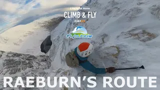 Raeburn's Gully, Creag Meagaidh I Paragliding Climb & Fly with Rob Johnson