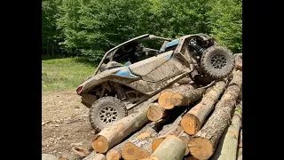 Marienville Tour de Forest Spring 2024. Mud Pit log Climbing