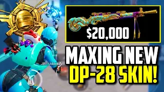 SPENDING $20,000 UC ON MAX GILDED JADE DRAGON DP-28 SKIN!! | PUBG Mobile