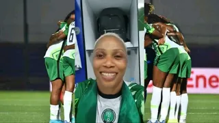 Super Falcons Of Nigeria Celebrates After Defeating Cameroon & Qualified For 2023 Women World Cup.