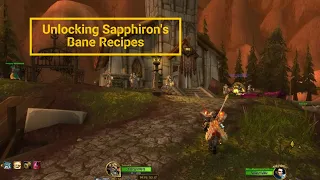 How to Unlock Sapphiron's Bane Recipes