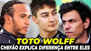 TOTO WOLFF EXPLICA SUCESSO DE RUSSEL E ´´FRACASSO`` DE HAMILTON