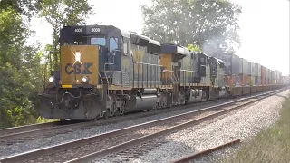 CSX M332 Autorack/Manifest Mixed Freight Train from Rittman, Ohio September 10, 2022