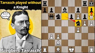 Tarrasch played without a knight | Tarrasch vs Schroeder 1894