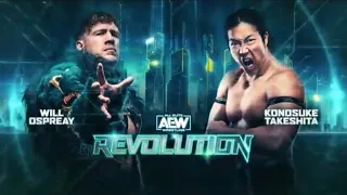 Will Ospreay vs Konosuke Takeshita AEW Revolution 2024 Highlights