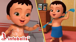 Snanada Nantara - After a bath | Good Habits song | Kannada Rhymes for Children | Infobells