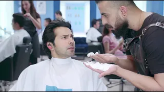 Varun Dhawan VI-JOHN Shaving Foam Ad- Salon