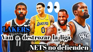 LAKERS aplastan a NETS🚨 se los dije nets no defienden,