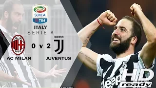 AC Milan vs Juventus 0-2 Serie A - All Goals & Highlights 28-10-2017