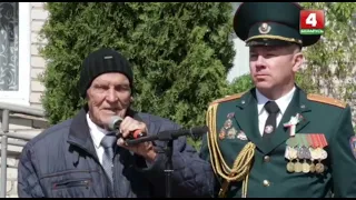 Спасатели Витебщины поздравили с Днем Победы ветерана войны ТРК Витебск