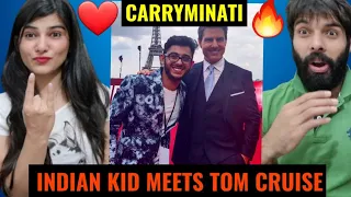 CARRYMINATI | Indian Kid meets Tom Cruise 🔥❤| REACTION !!