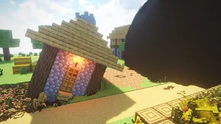 Black Hole vs Minecraft Village #1 | Teardown