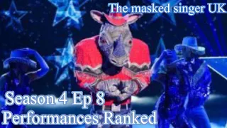 Season 4 Ep 8 performances ranked (The Masked Singer UK)