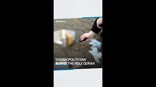 Far-right Danish politician burns the Holy Quran under police protection